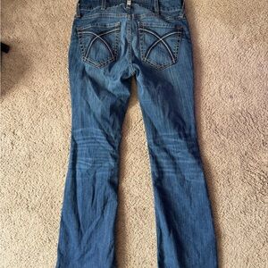 Ariat Women's Blue Flare Jeans with Decorative Back Pockets